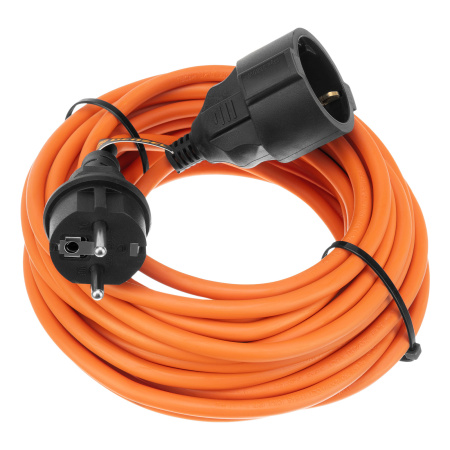 Удлинитель-шнур силовой Garden Series, ПВС, 10м, 1 розетка 3 x 1,5 мм, Denzel цена