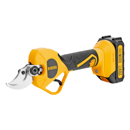 Секатор аккумуляторный, бесщет., CP-40BL, Li-Ion, 20 В, лезвия SK5 Denzel цена