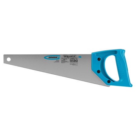 Ножовка для работы с ламинатом "Piranha", 360 мм, 15-16 TPI, зуб 2D, каленый зуб, пласт.рук-ка Gross цена