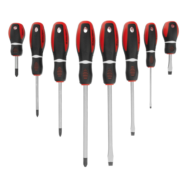 Набор отверток "Era", 8 шт, CrV, трехкомпонентная рукоятка Matrix