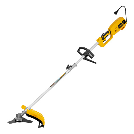 Триммер электрический TE-1220, 1200 Вт, 380 мм, катушка, диск, разборная штанга Denzel цена