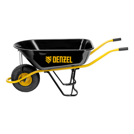 Тачка строительная, усиленная, объем 130 л, 230 кг, колесо 15х6.00-6 Denzel цена
