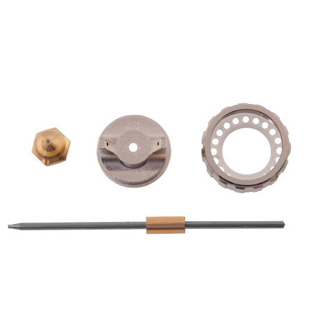 Ремкомплект для краскораспылителя 4 предмета : сопло 1.8 мм + игла + форсунка + зажим сопло Matrix цена