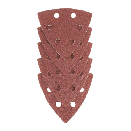 Треугольник абразивный на ворсовой подложке под "липучку", перфорированный, P 100, 93 мм, 5 шт Matrix