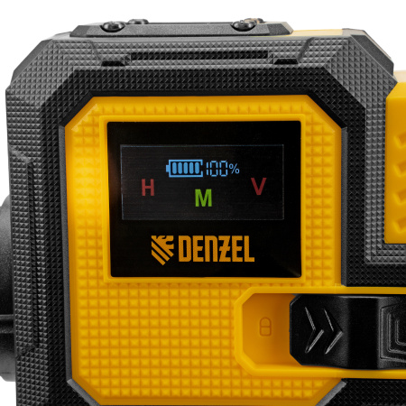 Лазерный уровень мультипризменный DLV-360-3C, 30 м, зеленый луч, Li-Ion 2,4 Aч, кейс// Denzel цена