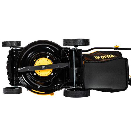 Газонокосилка аккумуляторная бесщеточная RLM450-36, Li-ion, 36 В, 4 Ач, 450 мм, травосборник 40 л Denzel цена