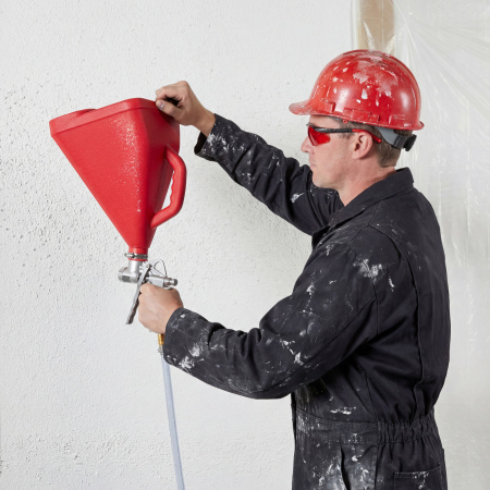 Картушный пистолет для штукатурки, V= 9,5 л, сопла 4, 6 и 8 мм Matrix цена