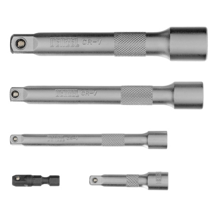 Набор инструментов, 1/2", 1/4", 3/8", CrV, S2, пластиковый кейс, 216 предметов Denzel