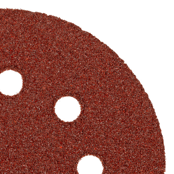 Круг абразивный на ворсовой подложке под "липучку", перфорированный, P 40, 125 мм, 5 шт Matrix