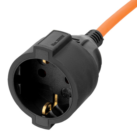 Удлинитель-шнур силовой Garden Series, ПВС, 20м, 1 розетка 3 x 1,5 мм, Denzel цена