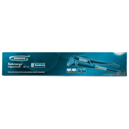 Ключ трубчатый рычажный 1.5, №2, цельнокованый, CrV, тип "B" Gross