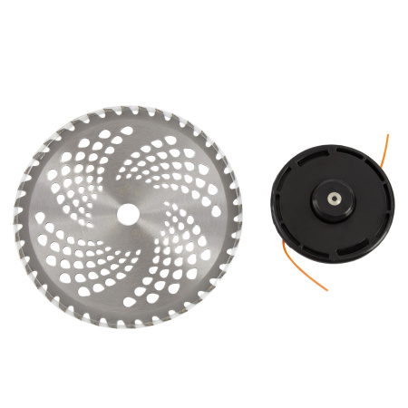 Триммер бензиновый DTL-52, 52 см3, неразъемная штанга, состоит из 2 частей Denzel цена
