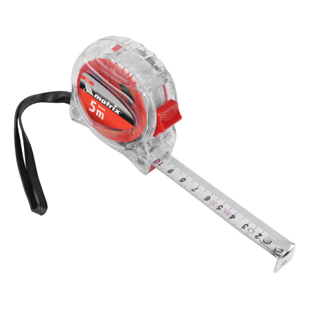 Рулетка Crystal,5 м х 19 мм,корпус из поликарбоната Matrix цена