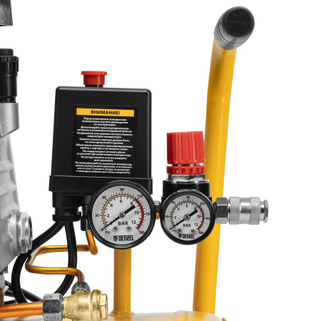 Компрессор воздушный, прямой привод DC1500/50, 1.5 кВт, 50 литров, 220 л/мин Denzel