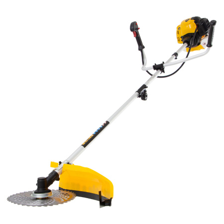 Триммер бензиновый DTL-33S, 33 см3, разъемная штанга, состоит из 2 частей Denzel цена