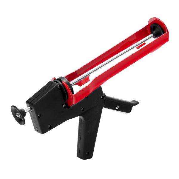 Пистолет для герметика, 310 мл, "полуоткрытый", противовес, круглый шток 8 мм Matrix цена