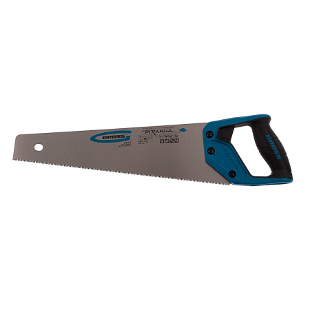 Ножовка по дереву "Piranha", 400 мм, 11-12 TPI, зуб-3D, каленый зуб, двухкомпонентная рукоятка Gross цена