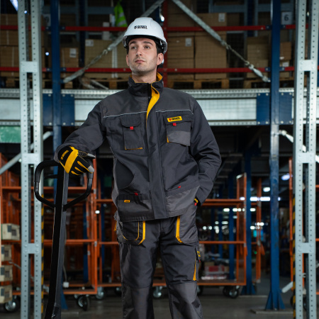 Куртка профессиональная рабочая, 65% полиэстер 35% хлопок, M Denzel