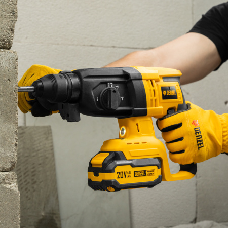 Перфоратор аккумуляторный бесщет. RHH-BL-20-28, 3 Дж, Li-Ion, 20 В// Denzel