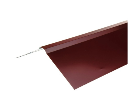 Конёк плоский с полиэстеровым покрытием 2 м цвет красный