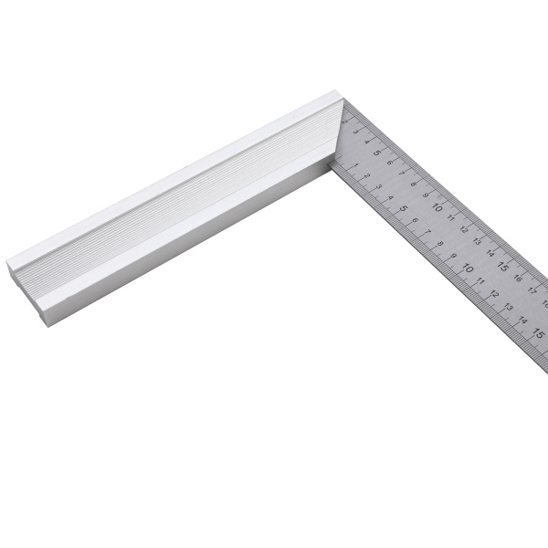 Угольник стальной 400 мм, нержавеющая сталь, градуировка, алюминиевое основание Denzel цена