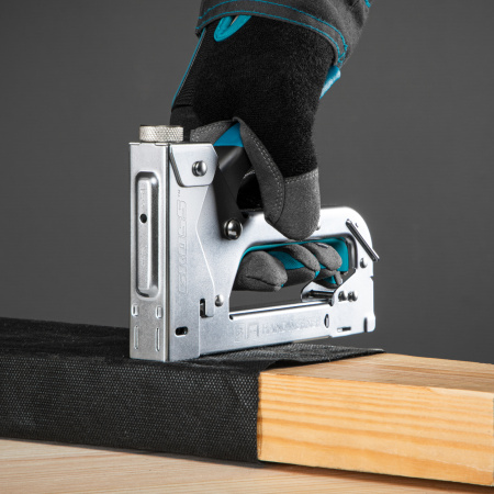 Степлер мебельный регулируемый (Handwerker) стальной корпус, тип скобы 53, 4-14 мм Gross цена