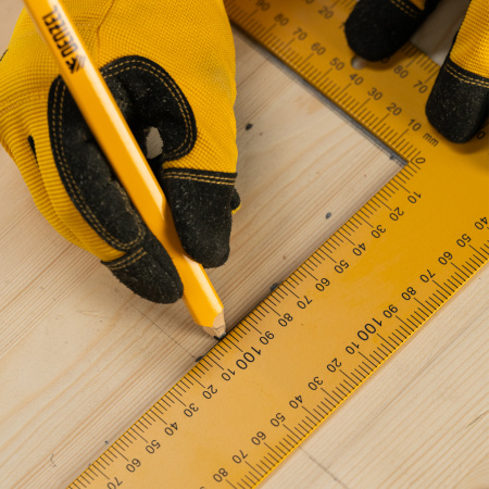 Угольник стальной, 400 х 600 мм Denzel цена