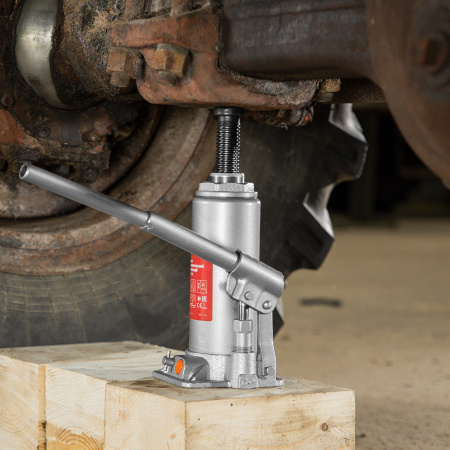 Домкрат гидравлический бутылочный, 8 т, h подъема 230-457 мм Matrix цена