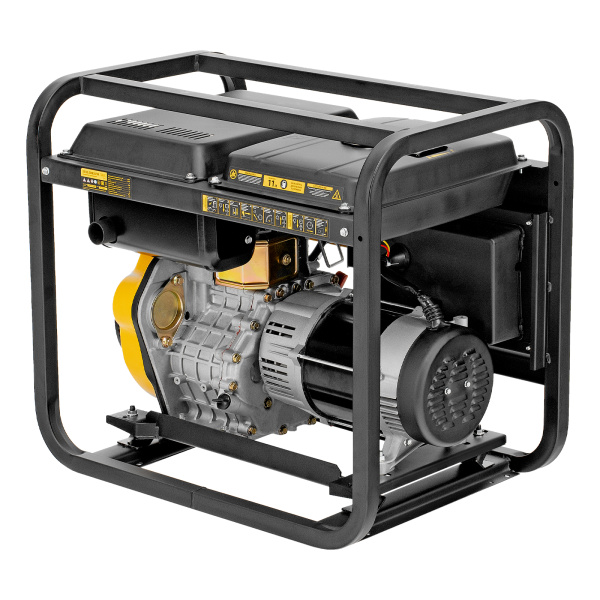 Генератор дизельный DES-55, 5,5 кВт, 230 В, 11 л, ручной стартер Denzel