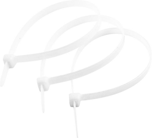 Стяжки кабельные нейлоновые белые 2.5х150 мм 100 шт КС-Б1 Зубр Профессионал 309010-25-150