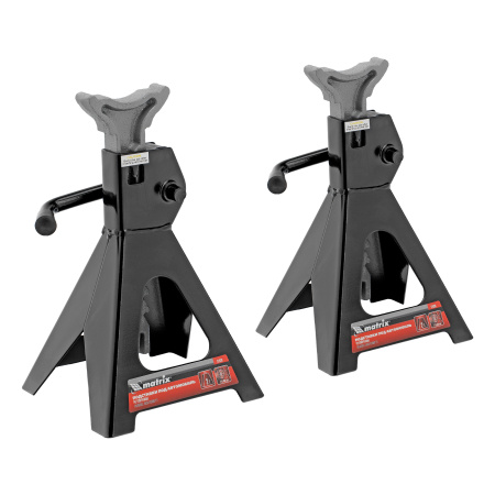 Подставки под машину регулируемые, 2 т, H подъема 275-420 мм, 2 шт Matrix цена