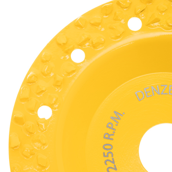 Чашка твёрдосплавная зачистная,125 мм, Плоская, крупное зерно #8// Denzel