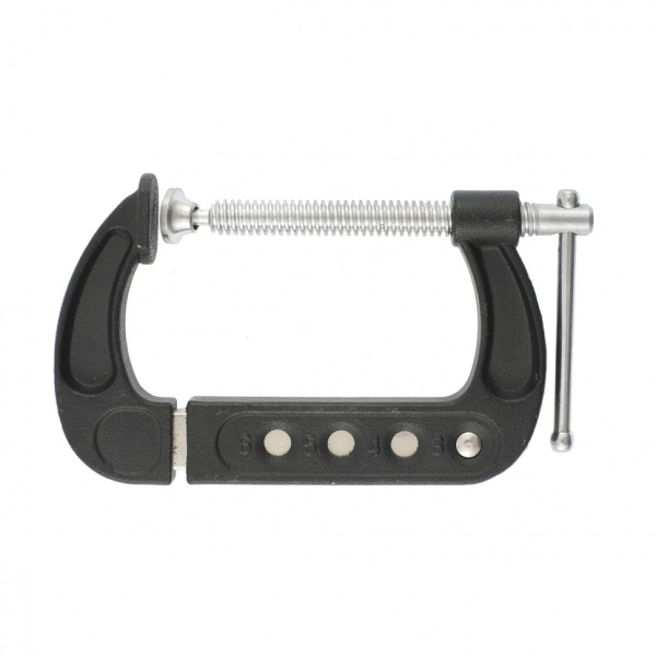 Струбцина G-образная 3-6, многоразмерная, поступенчатая регулировка Matrix Professional цена