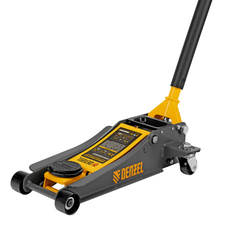 Домкрат гидравлический подкатной, 2,5 т, 85-430 мм, быстрый подъем, низкий подхват, проф. Denzel цена