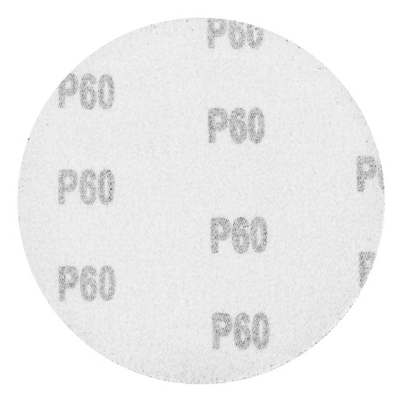 Круг абразивный на ворсовой подложке под "липучку", P 60, 125 мм, 10 шт Matrix