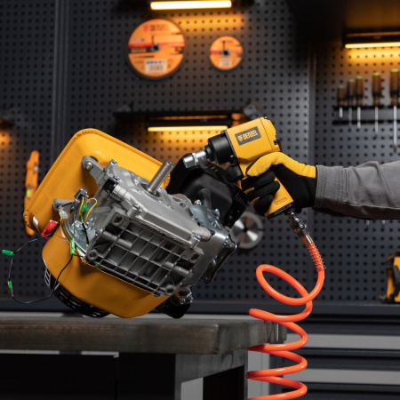 Ударный пневмогайковерт IWS550 Compact, 1/2", 8500 об/мин, 710 Нм Denzel цена