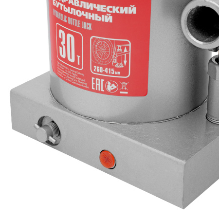 Домкрат гидравлический бутылочный, 30 т, высота подъема 260-415 мм Matrix цена
