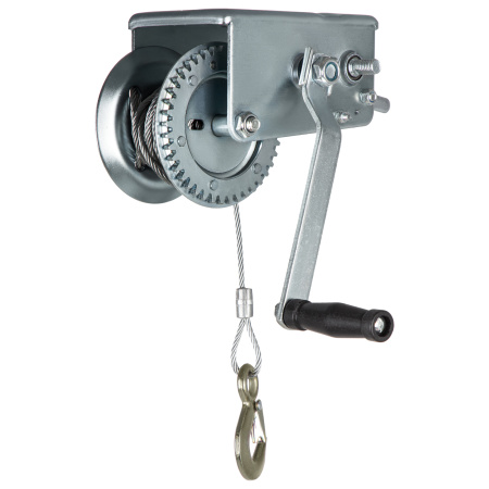 Лебедка шестеренчатая, тяга 0.8 т, тросовая Matrix цена