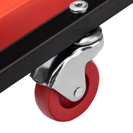 Лежак ремонтный на шести колесах, 1030 х 440 х 120 мм, поднимающийся подголовник Matrix цена