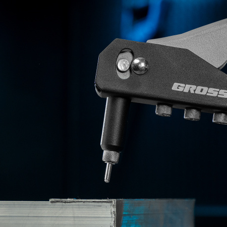 Заклепочник ручной, 260 мм, заклепки 2,4-3,2-4,0-4,8 мм Gross цена