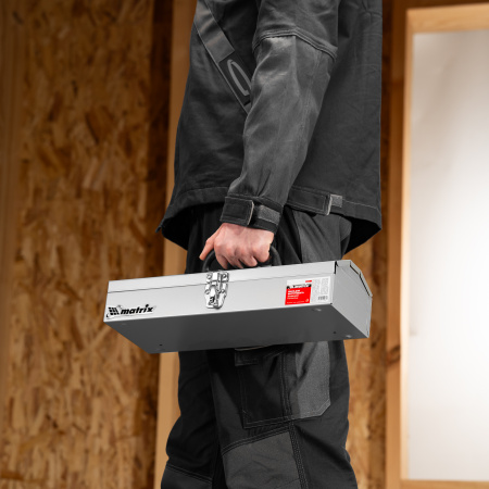 Ящик для инструмента, 410 х 154 х 95 мм, металлический Matrix цена