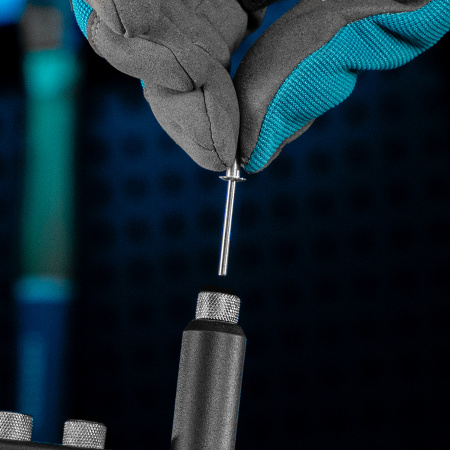 Заклепочник ручной, 260 мм, заклепки 2,4-3,2-4,0-4,8 мм Gross цена