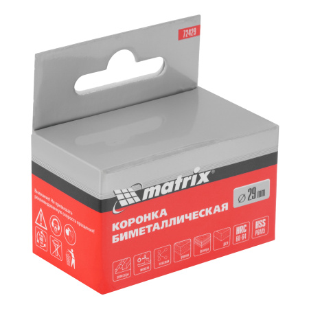 Коронка Bimetal, 29 мм Matrix