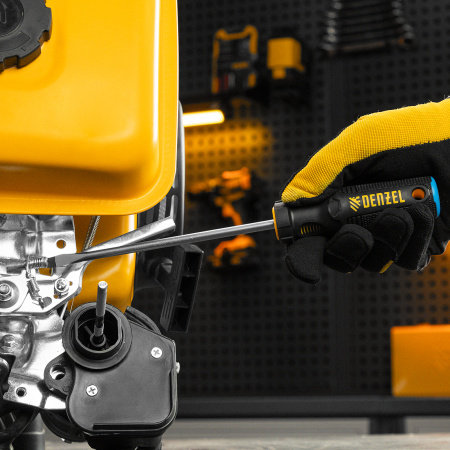 Отвертка, SL6x150 мм, S2, 3к рукоятка Denzel