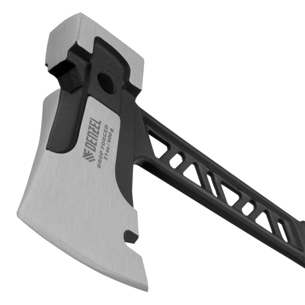 Топор цельнокованый 600 г, двухкомпонентная обрезиненная рукоятка Denzel цена