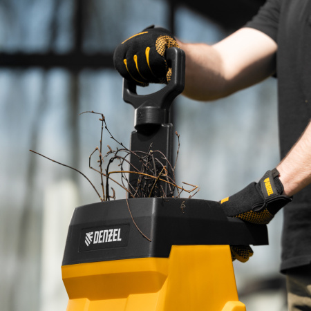 Измельчитель садовый электрический ECS-2500, 2500 Вт, 45 мм Denzel цена