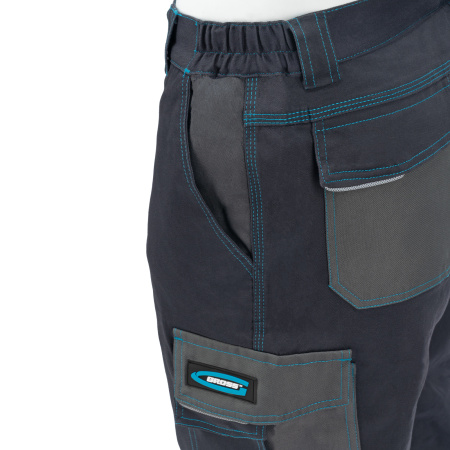 Брюки профессиональные рабочие, 97% хлопок 3% спандекс, XXL Gross