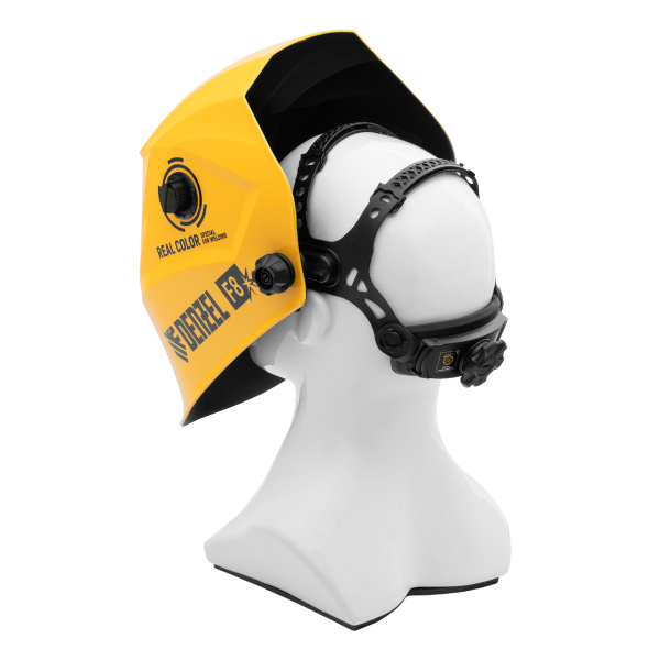 Щиток защитный лицевой (маска сварщика) F8, см. окно 100х50, Real Color, DIN4/5-8/9-13// Denzel цена