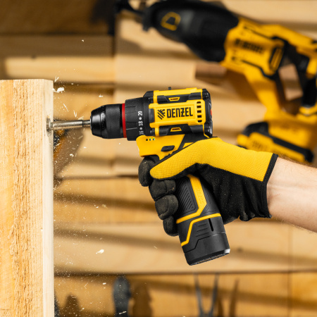 Дрель-шуруповерт аккумуляторная бесщет. CDH-BL-12, Li-Ion, 12 В// Denzel