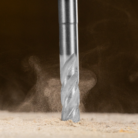 Бур по бетону, цельная крестовая пластина, 10x115 мм, SDS PLUS Denzel